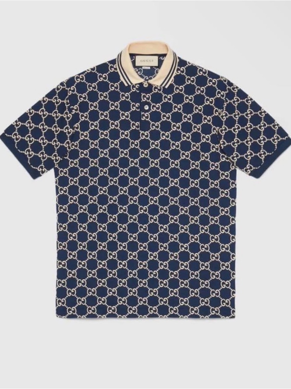 Gucci GG-Pattern Polo Shirt xl